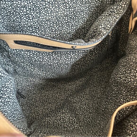 LOEFFLER RANDALL Studded Tan Leather Tote Tassels and tonal - Picture 9 of 16